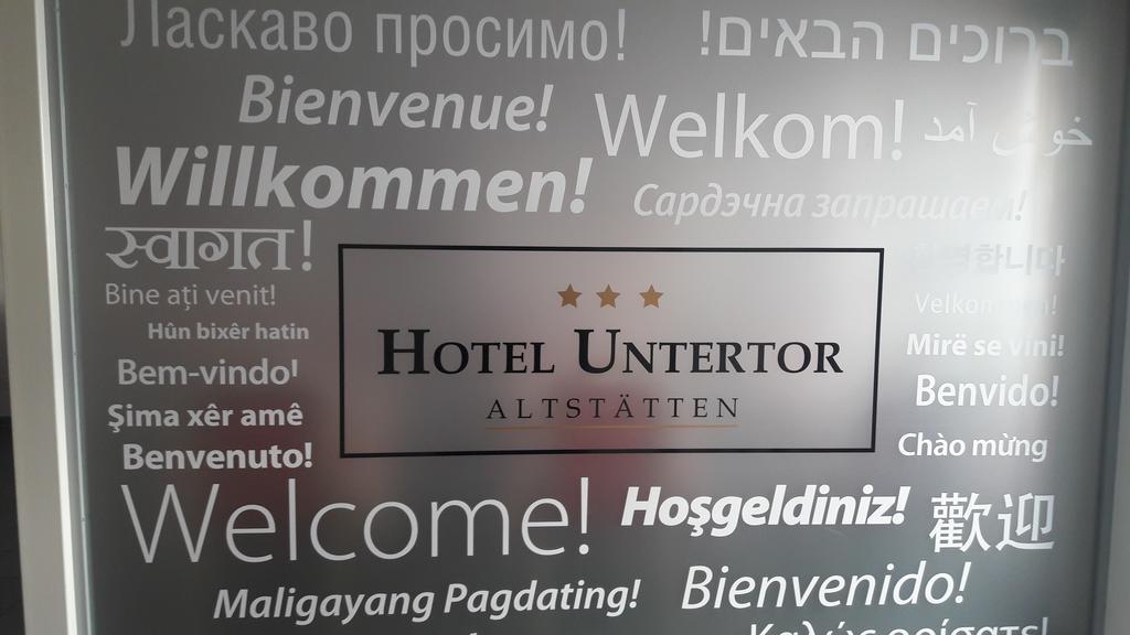 אלטשטאטן Hotel Untertor מראה חיצוני תמונה